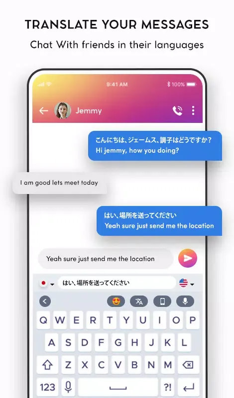 Capturas de pantalla de Translator Keyboard All Chats
