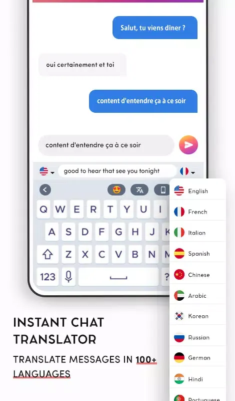 Capturas de pantalla de Translator Keyboard All Chats