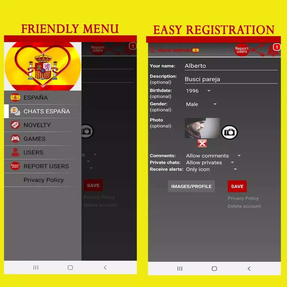 Spain chat rooms, singles应用截图