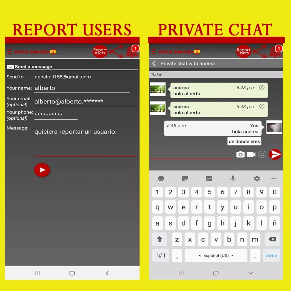 Spain chat rooms, singles应用截图