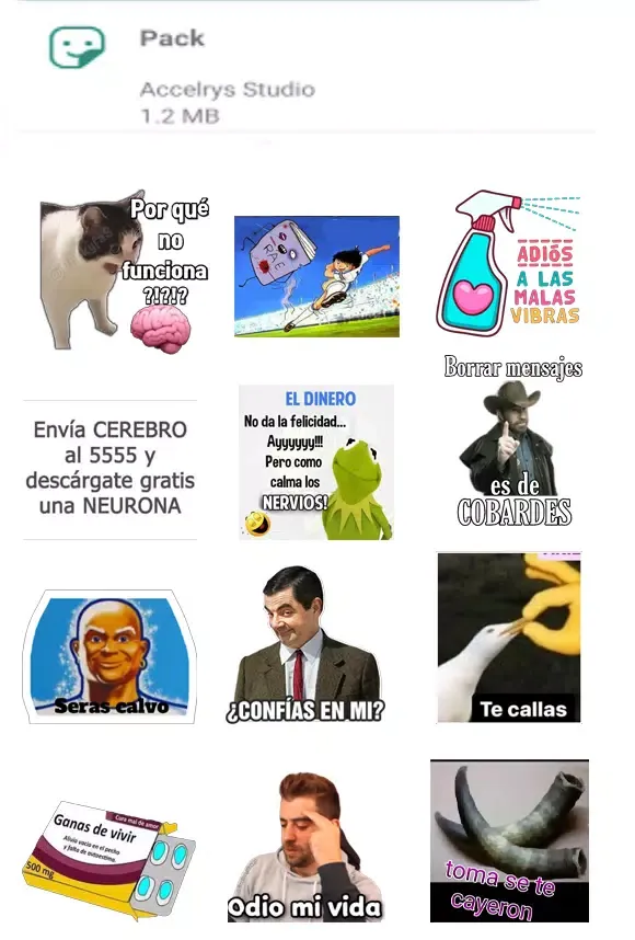 WASticker memes stickers应用截图
