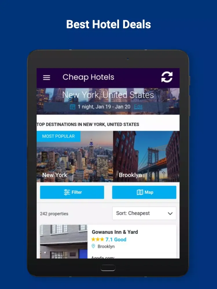 Ảnh chụp màn hình của Cheap hotels : Extended stays
