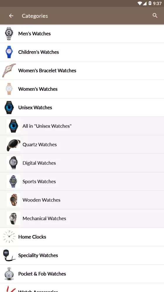 Buy watches - Online shopping Screenshots