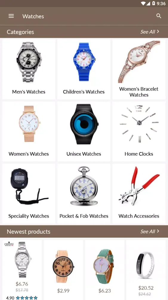 Buy watches - Online shopping Screenshots