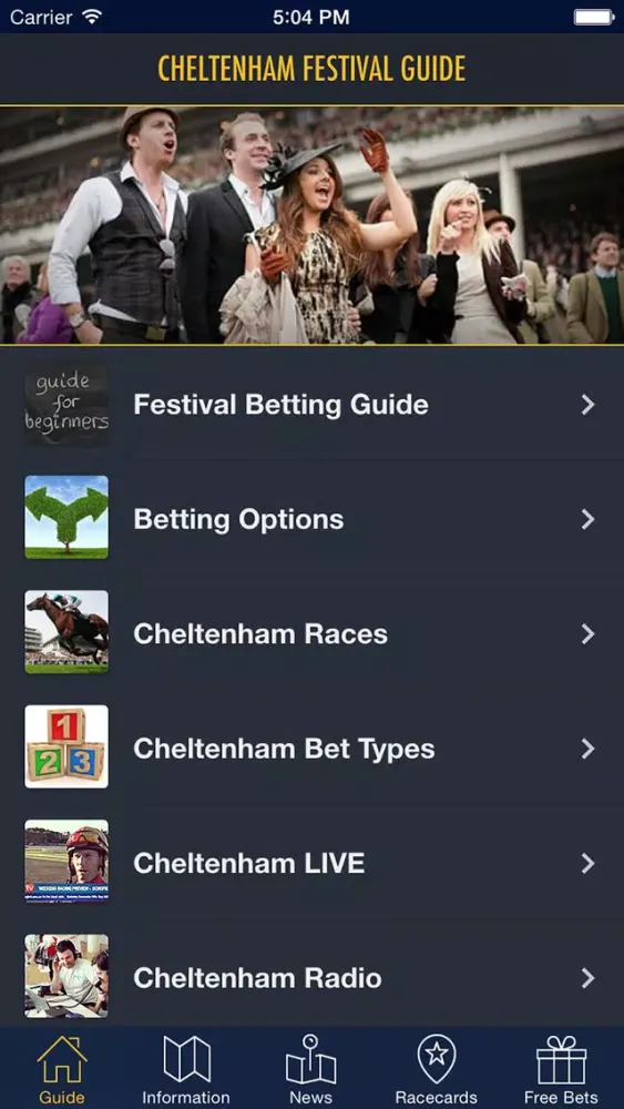 ภาพหน้าจอของ Cheltenham Festival Guide