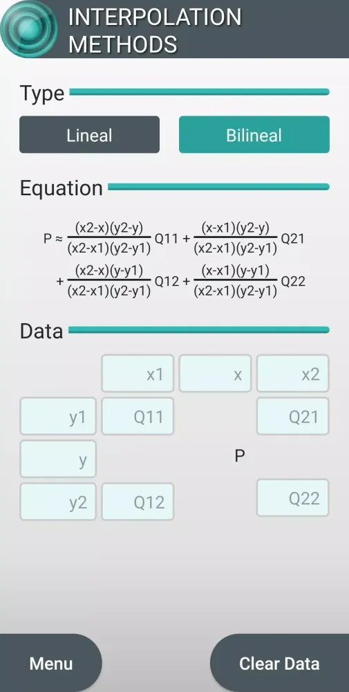 Interpolation Methods Screenshots