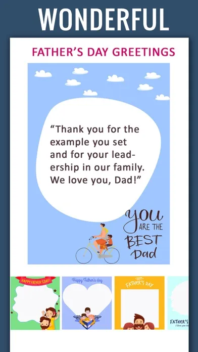 Father's day Cards & Greetings Screenshots