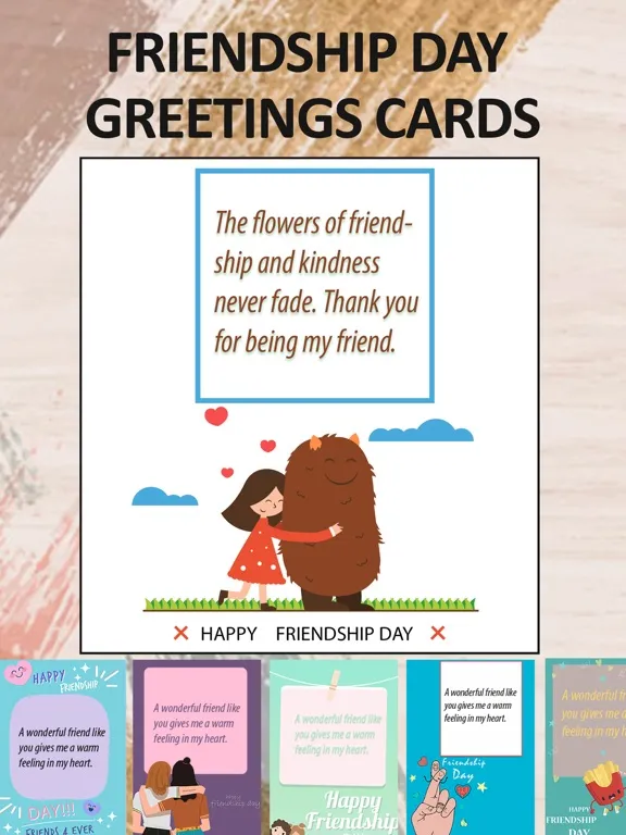 Friendship Day Cards & Wishes iPad  Screenshots