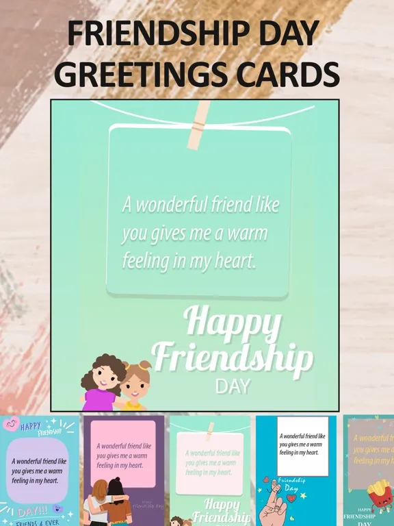 Friendship Day Cards & Wishes iPad  Screenshots