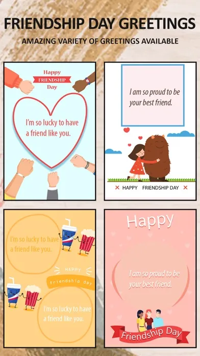 Friendship Day Cards & Wishes Screenshots