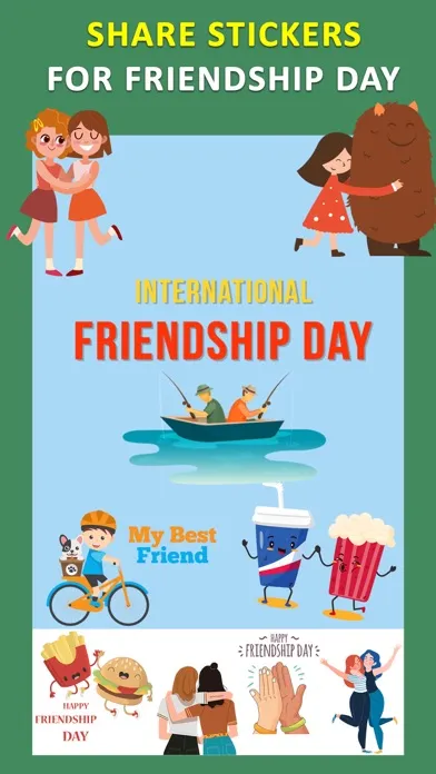 Friendship Day Stickers cards Screenshots