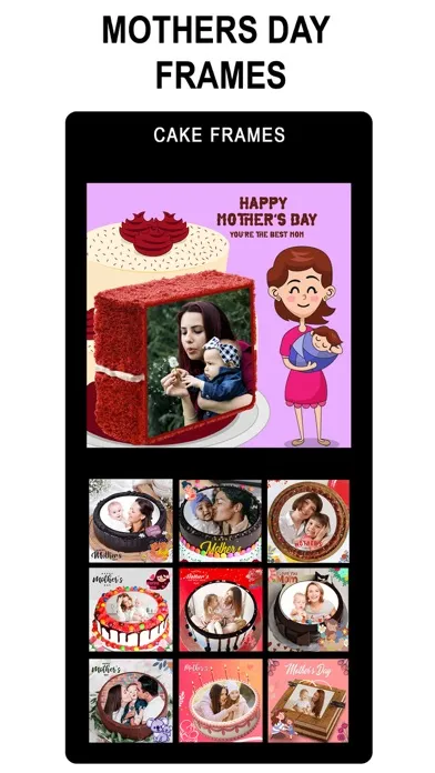 تصاویر Mother's Day Photo Frames Cake