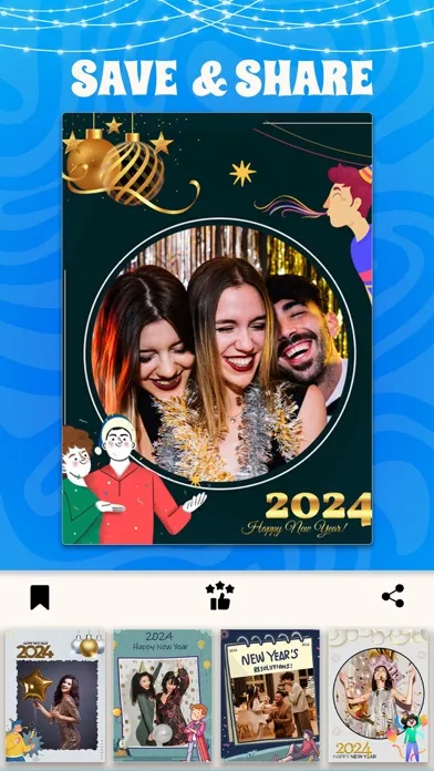 New Year Frames Photo Collage スクリーンショット