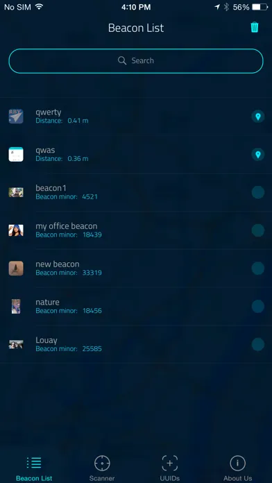 Скриншоты Beacon Catcher
