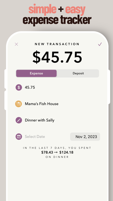 ภาพหน้าจอของ Envelope Budget App - Foodie
