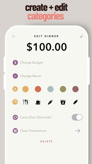 ภาพหน้าจอของ Envelope Budget App - Foodie