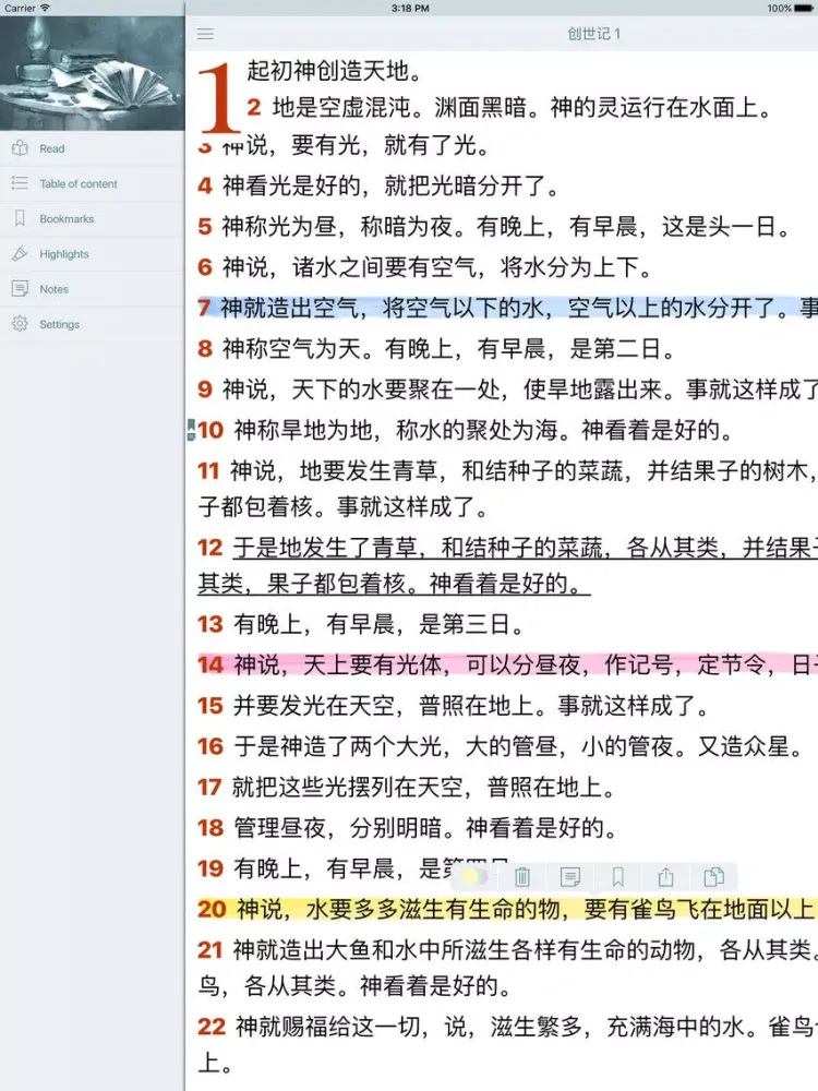 Tangkapan layar 圣经 (Chinese-Simplified Audio Bible) iPad 