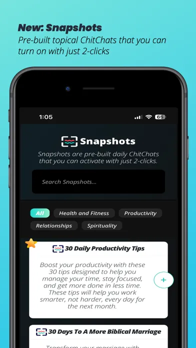 Zrzuty ekranu The ChitChat App