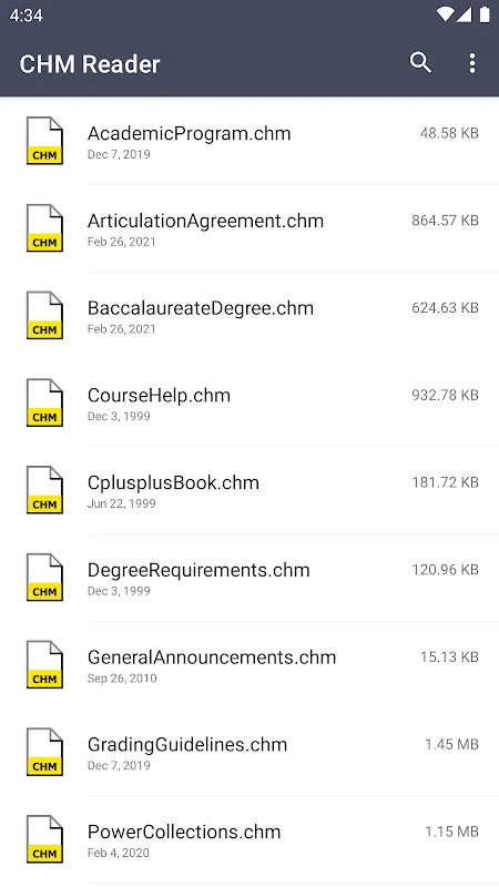 CHM Reader應用截圖