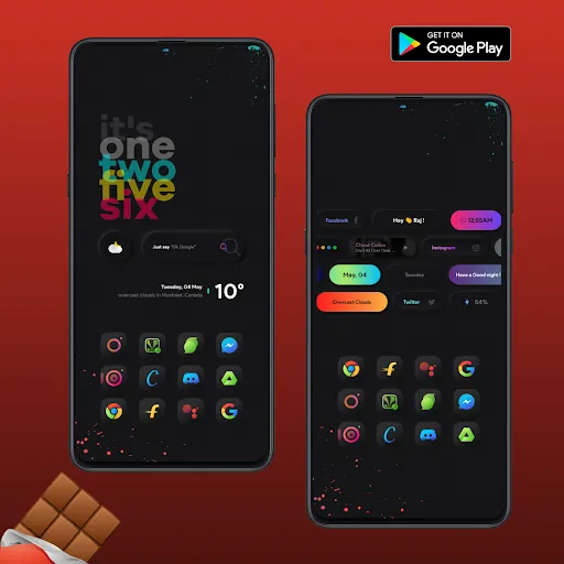 Chocolate KWGT Screenshots