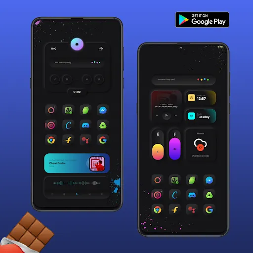 Chocolate KWGT Screenshots