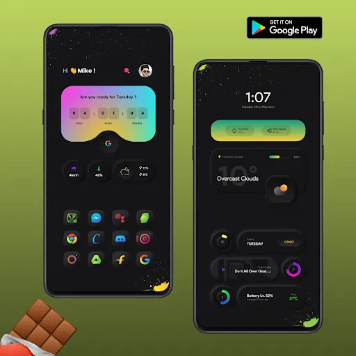 Chocolate KWGT Screenshots