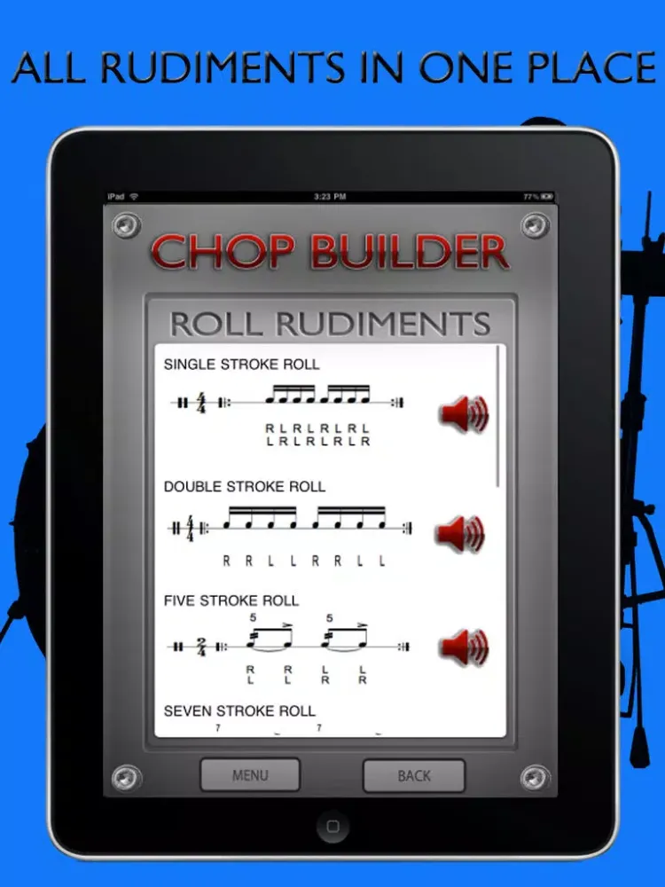 ChopBuilder iPad  スクリーンショット