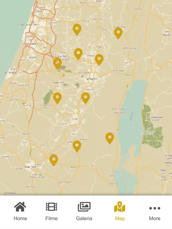 Zrzuty ekranu HOLY LAND APP iPad 