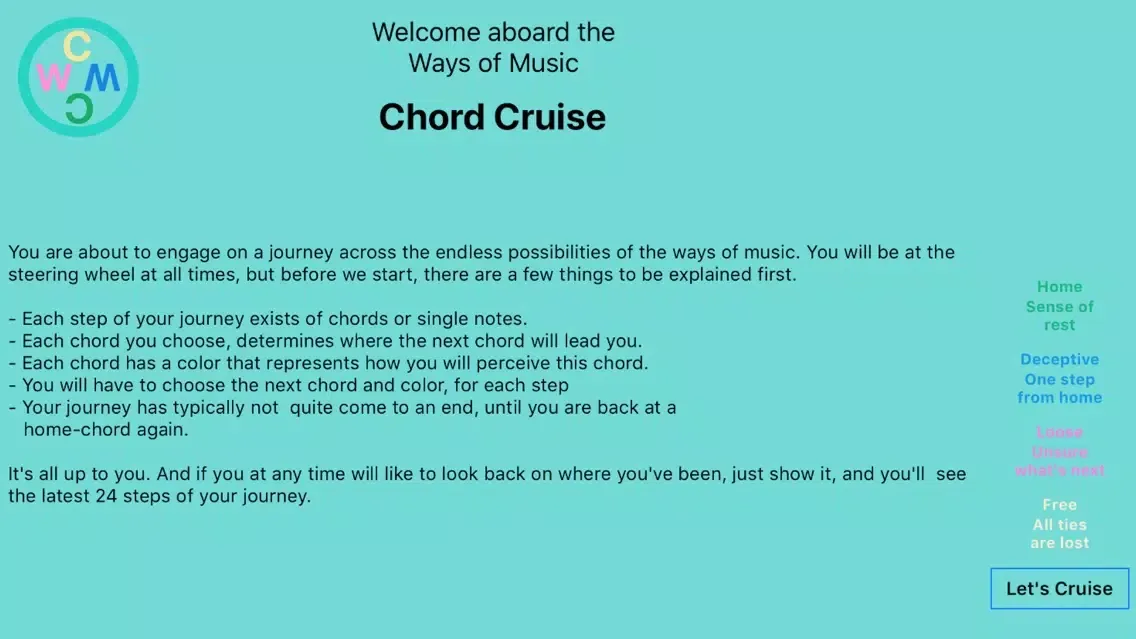 Tangkapan skrin Chord Cruise
