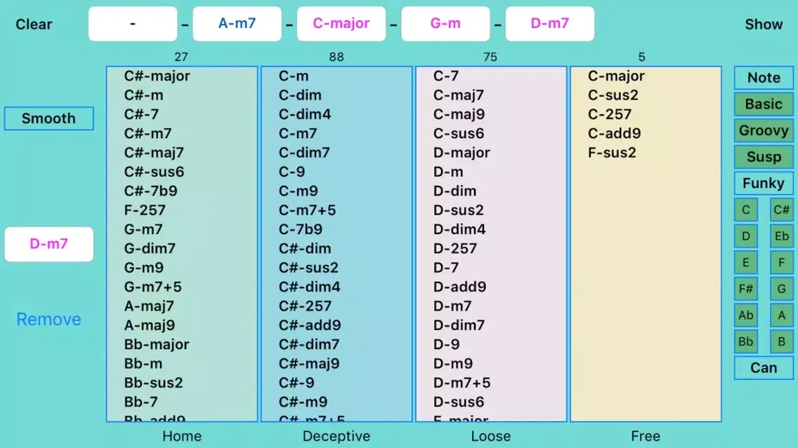 Tangkapan skrin Chord Cruise