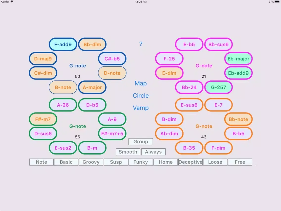 Chord Amigo iPad  Screenshots