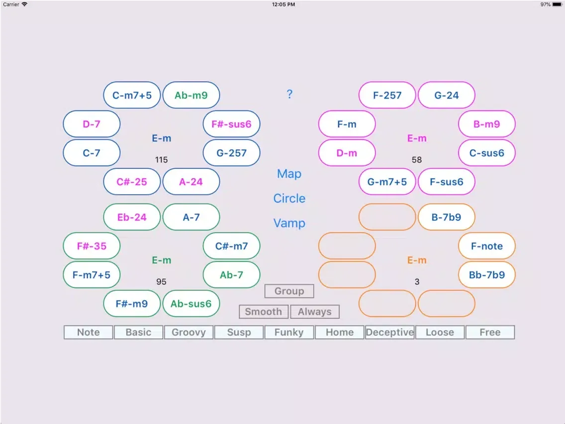 Chord Amigo iPad  Screenshots