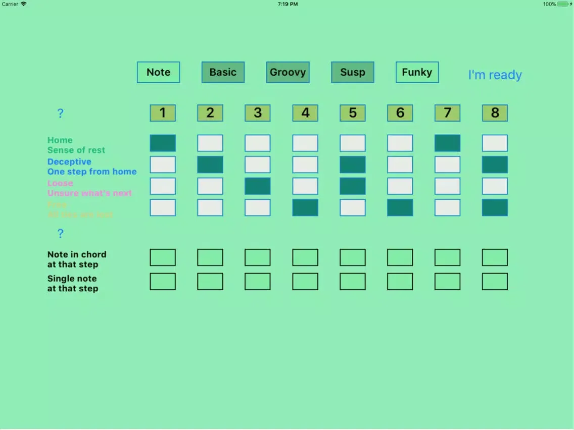 Tangkapan layar Chord Exerciser iPad 