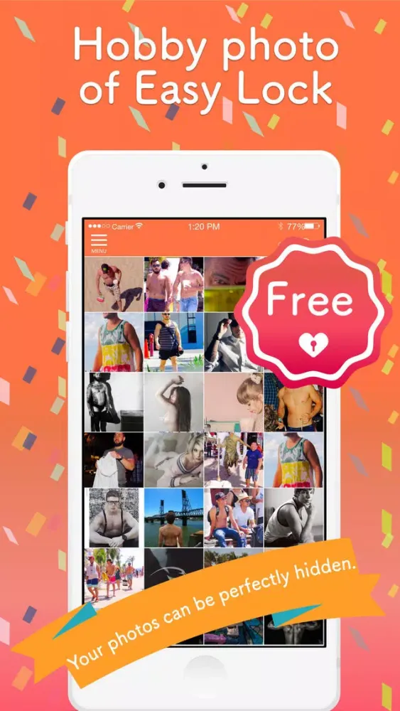 Photo management in the lock with a secret camera roll - Pandora Ekran Görüntüleri