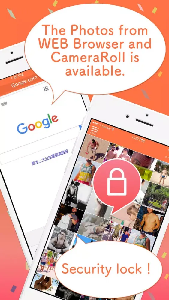 Photo management in the lock with a secret camera roll - Pandora Ekran Görüntüleri