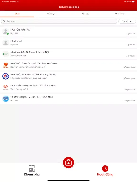 Capturas de tela do Chothuoctay - Mua thuốc online iPad 