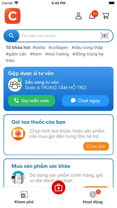 Capturas de tela do Chothuoctay - Mua thuốc online