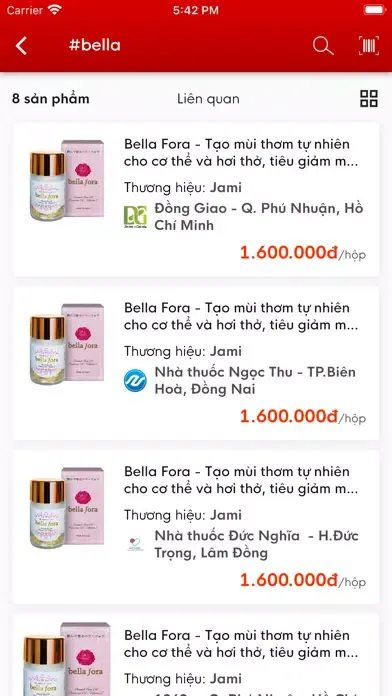 Capturas de tela do Chothuoctay - Mua thuốc online