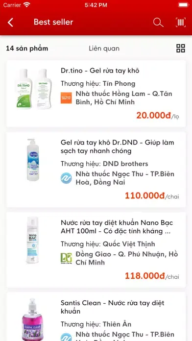 Capturas de tela do Chothuoctay - Mua thuốc online