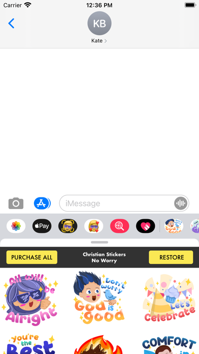 Christian Stickers - No Worry应用截图