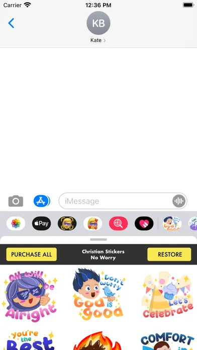 Screenshot di Christian Stickers - No Worry