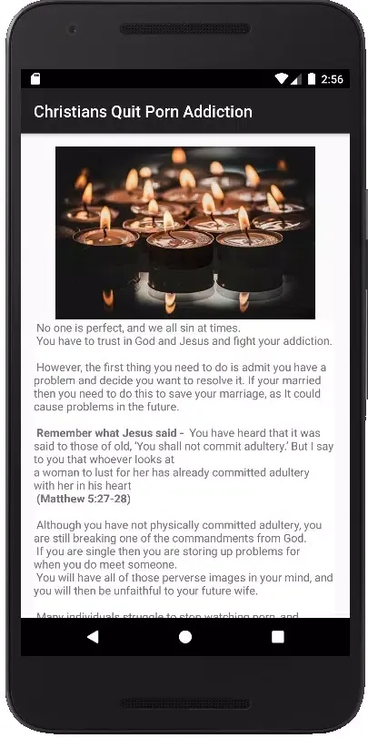 Porn Addiction recovery help. Screenshots