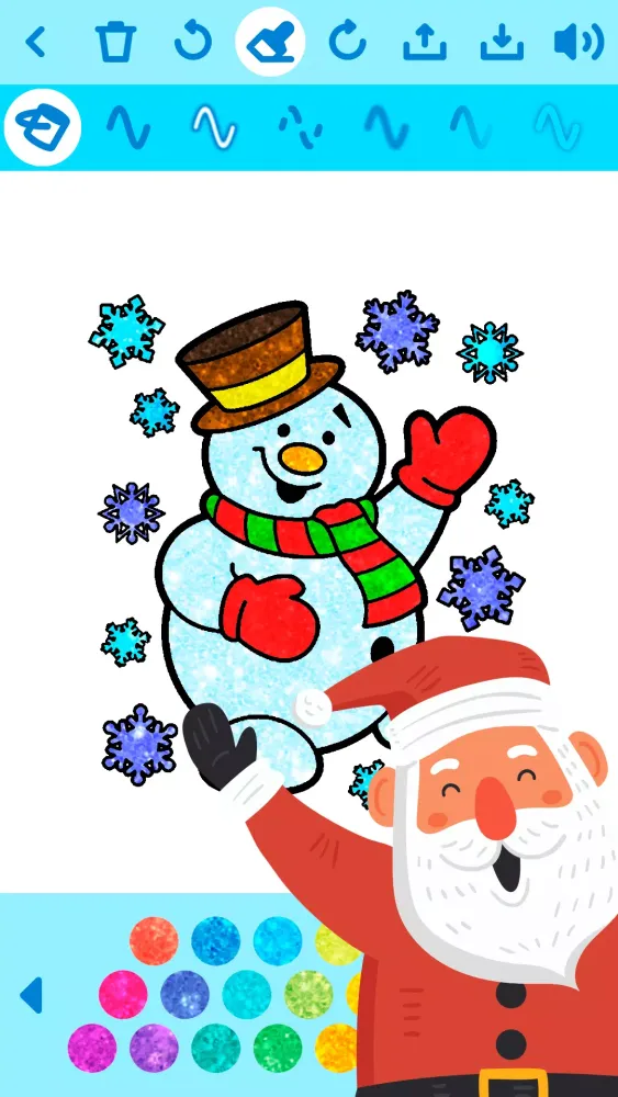 Ảnh chụp màn hình của Christmas Coloring Kids Game
