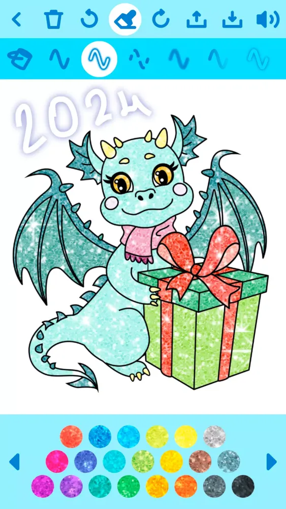 Ảnh chụp màn hình của Christmas Coloring Kids Game