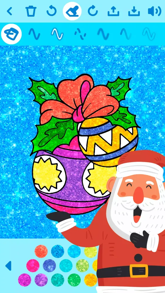 Ảnh chụp màn hình của Christmas Coloring Kids Game