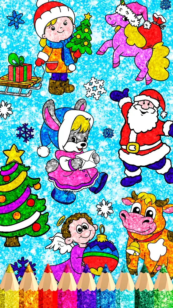 Ảnh chụp màn hình của Christmas Coloring Kids Game