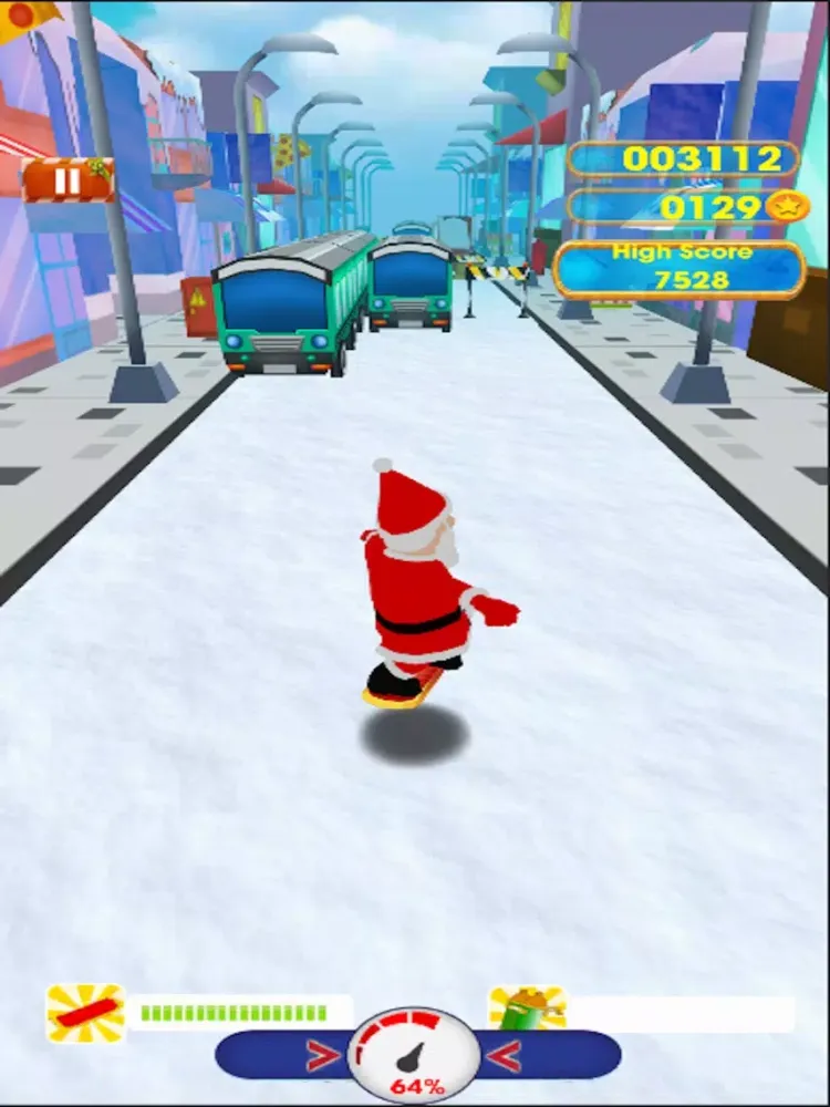 Happy Santa Christmas 3D Run iPad  스크린샷