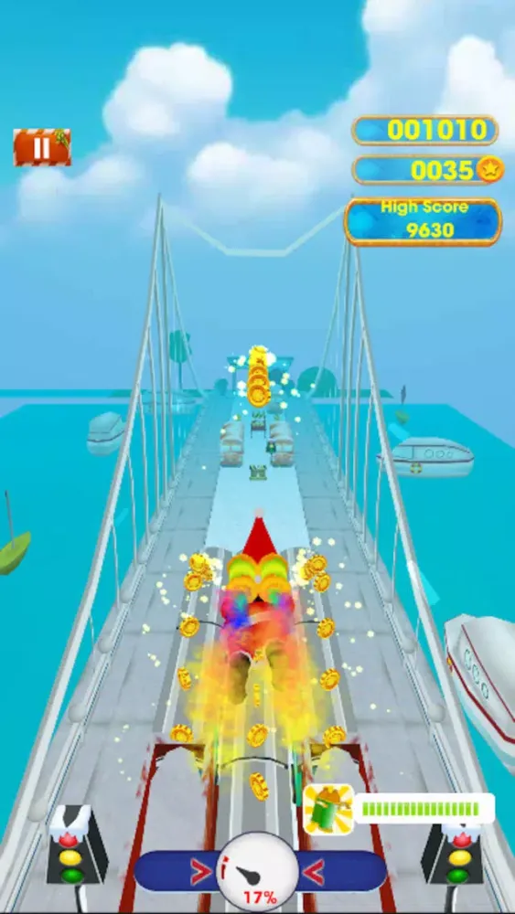 Happy Santa Christmas 3D Run 스크린샷