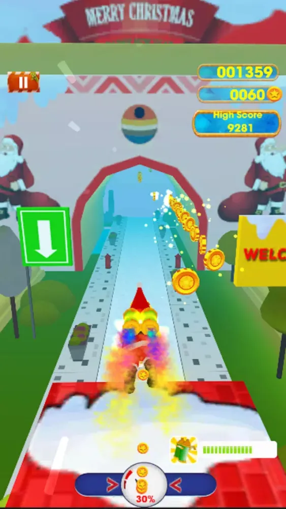 Happy Santa Christmas 3D Run 스크린샷