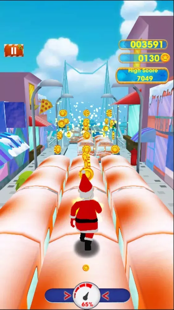 Happy Santa Christmas 3D Run 스크린샷